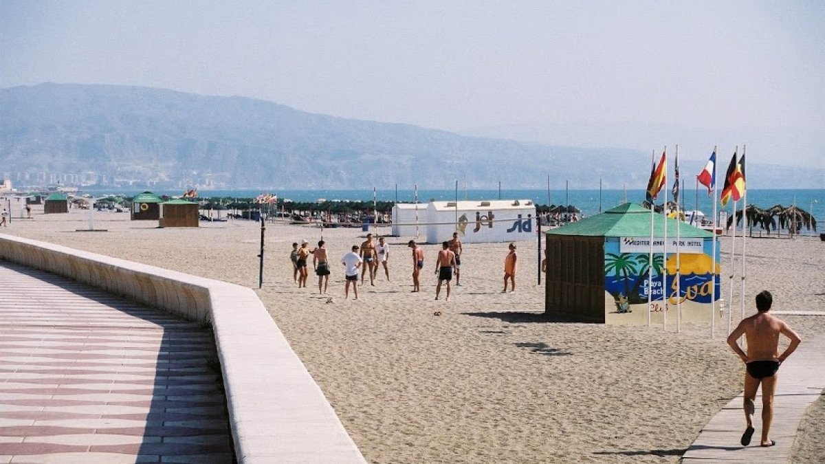 Playa de Roquetas de Mar.