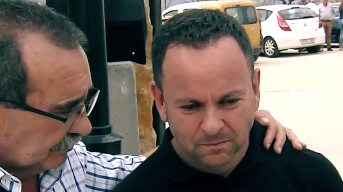 Fotograma de la intervención del padre de Sergio en Telecinco.