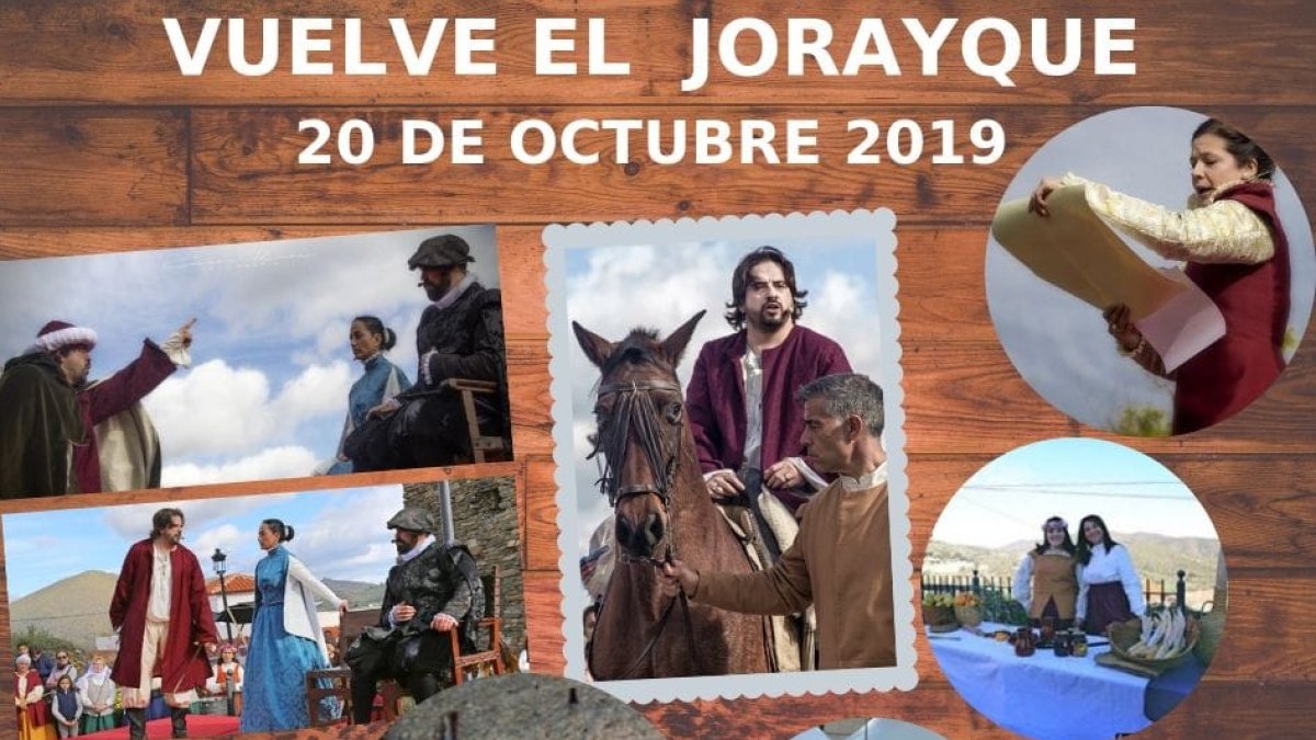Cartel anunciador de la recreación histórica en Tahal.