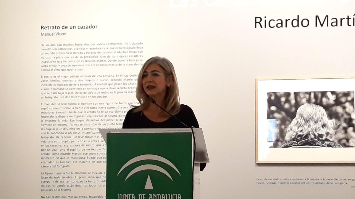 Patricia del Pozo, consejera de Cultura, esta mañana en el CAF.