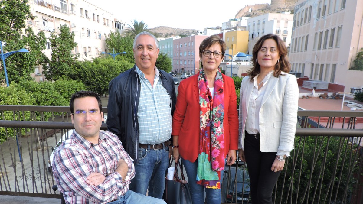 adriana valverde Junto a Pedro Díaz, José Antonio Alfonso y Carmen Aguilar