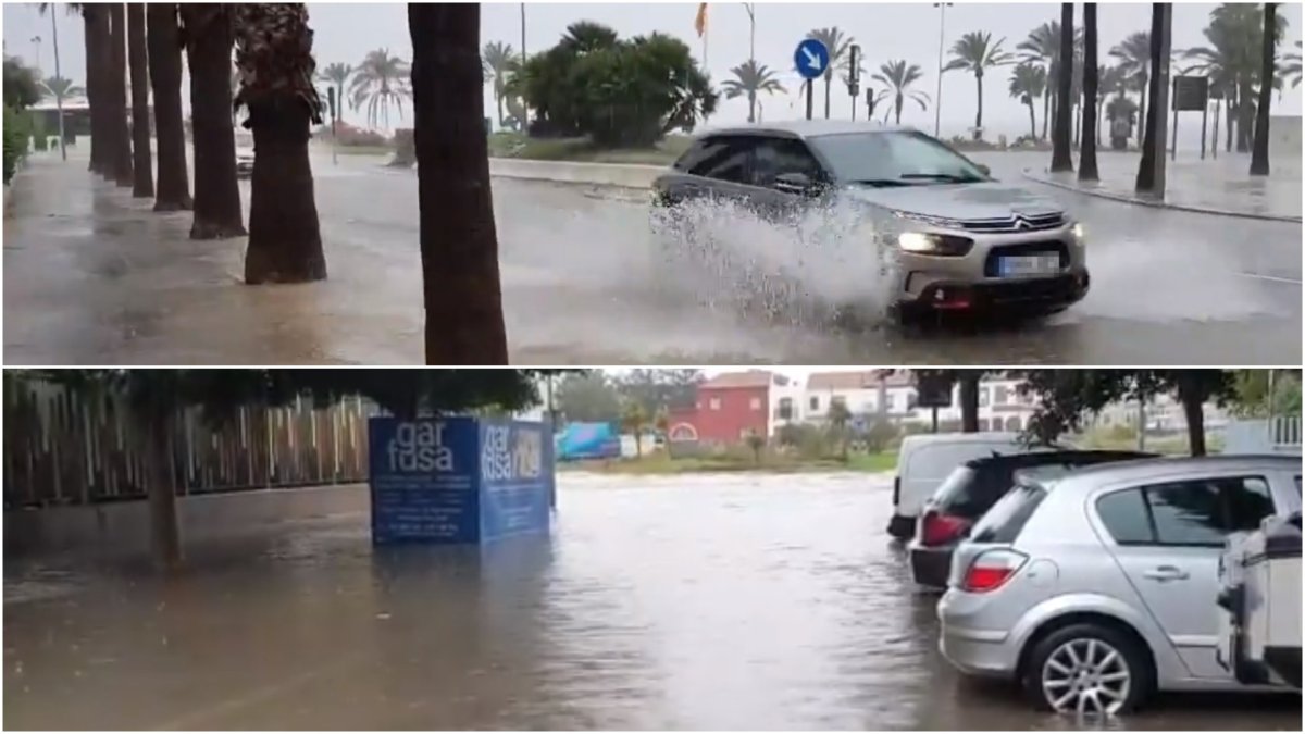 Imágenes de vídeos grabados por @josestormchaser y @AlfredCasas.