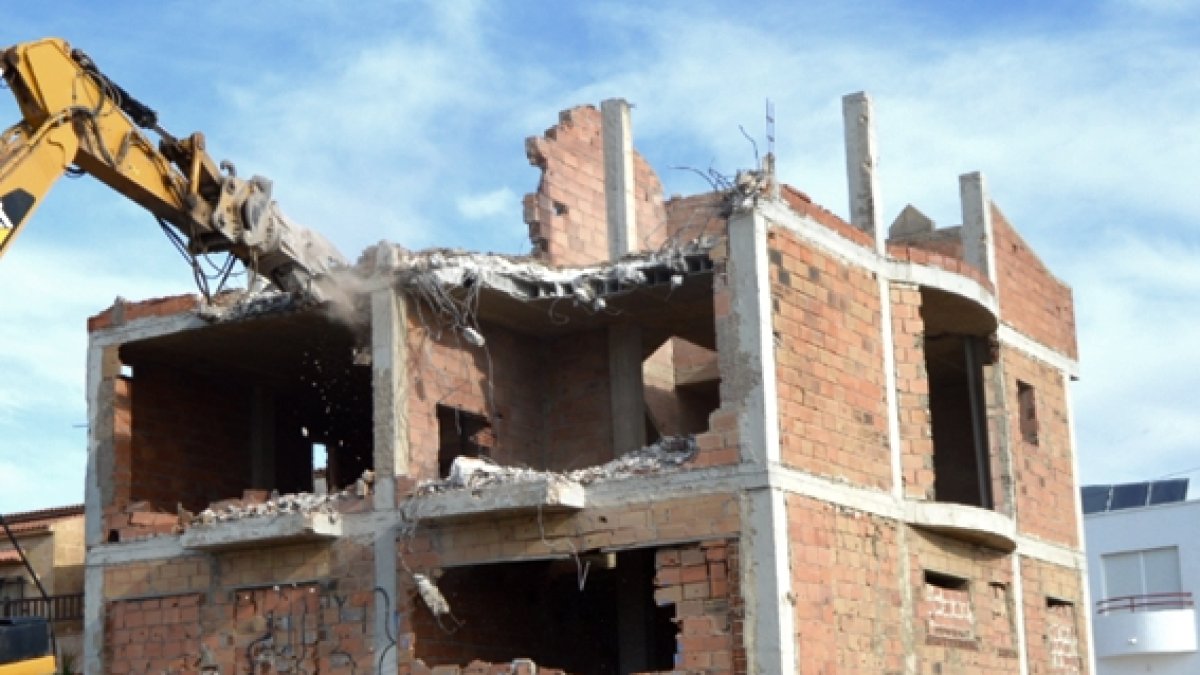 Vivienda construida ilegalmente en Balanegra.