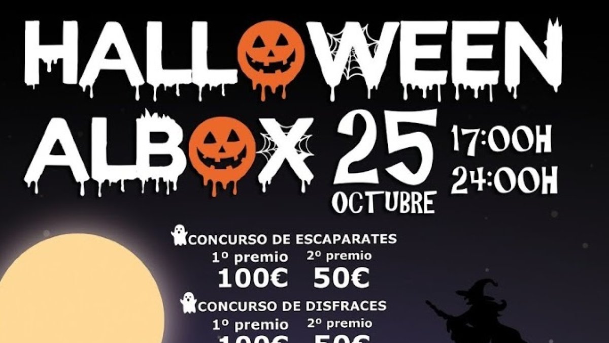 Detalle del cartel del evento de esta noche en Albox.
