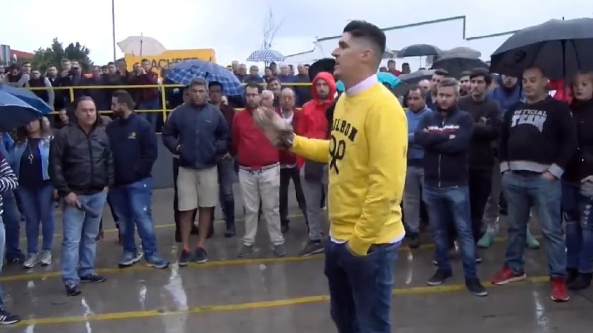Imagen de la concentración el pasado martes.