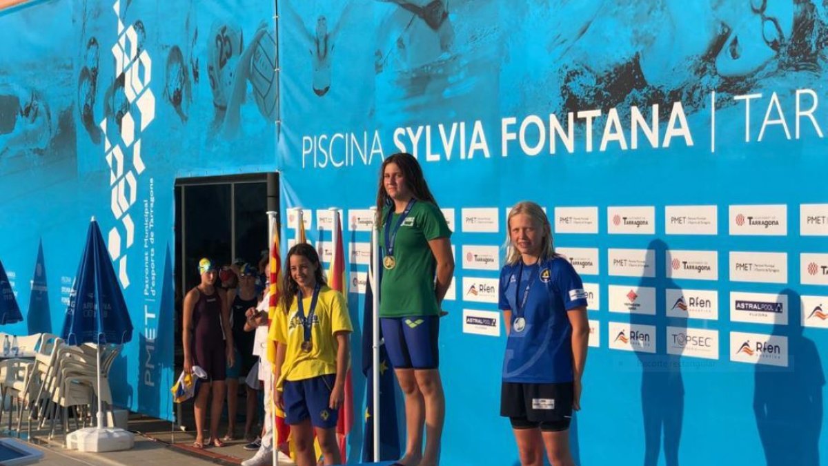 Elena Liarte en el campeonato de España Alevín de Verano 2019.