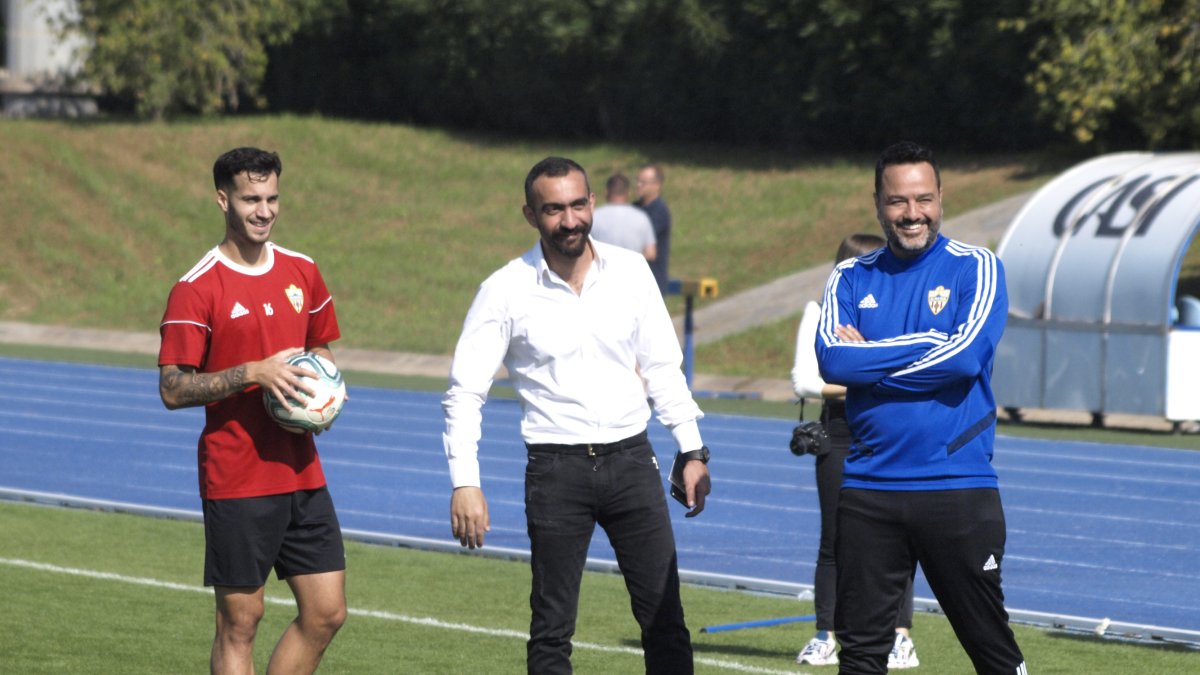 Mohamed El Assy con Lazo y el doctor Maziel.