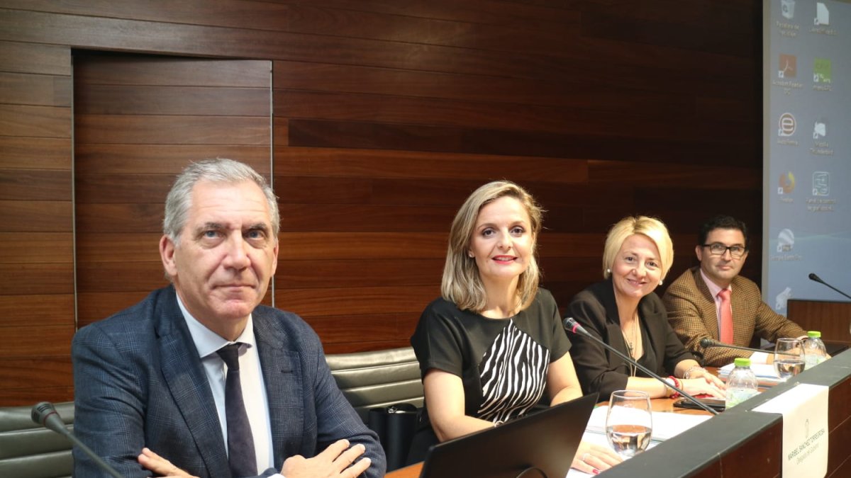 El director general de Ordenación, ha asisitido a la reunión con las delegadas Maribel Sánchez y Eloísa Cabrera.