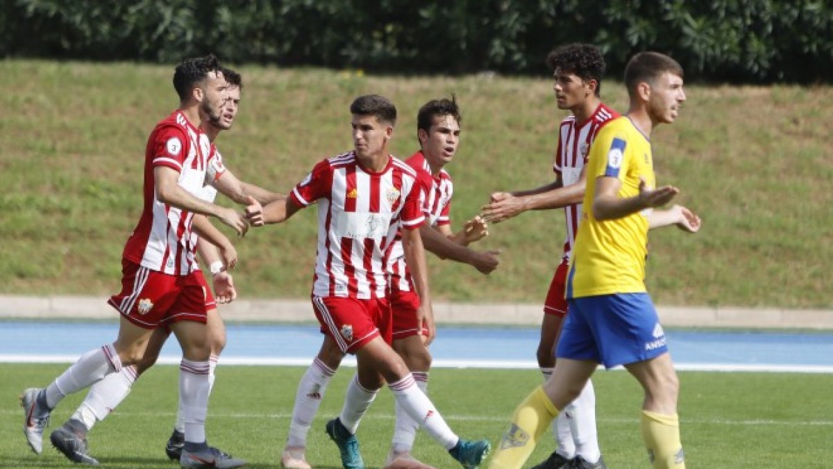 Celebración del gol del empate.