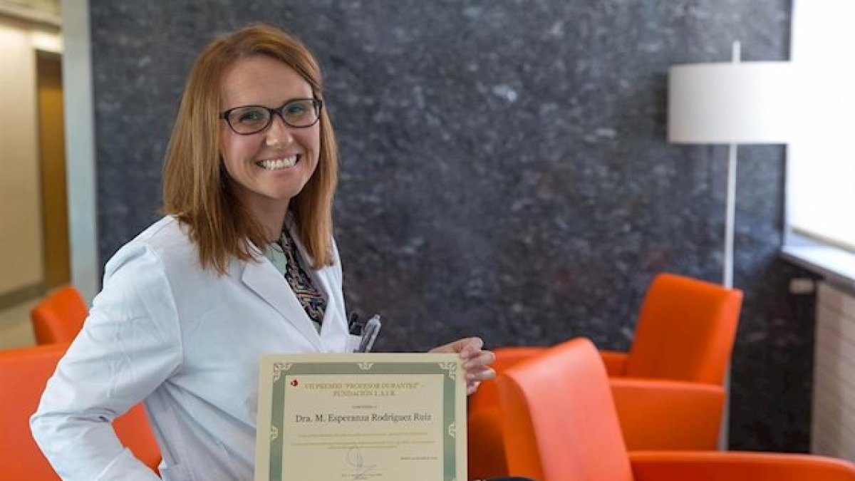 María Rodríguez, oncóloga radioterápica.