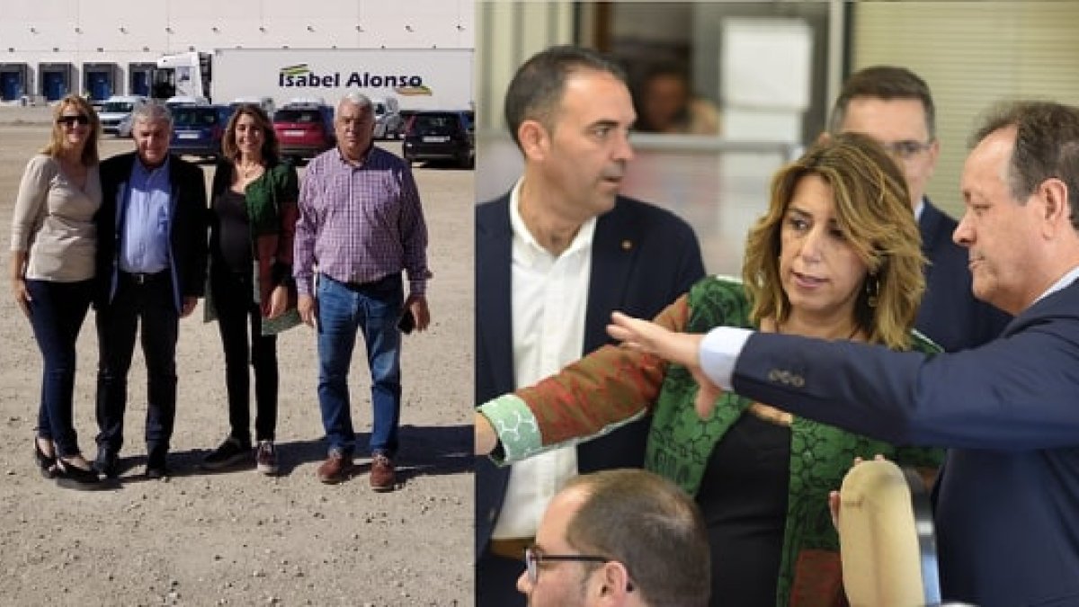 Visita de Susana Díaz a las instalaciones de las dos empresas antusas.