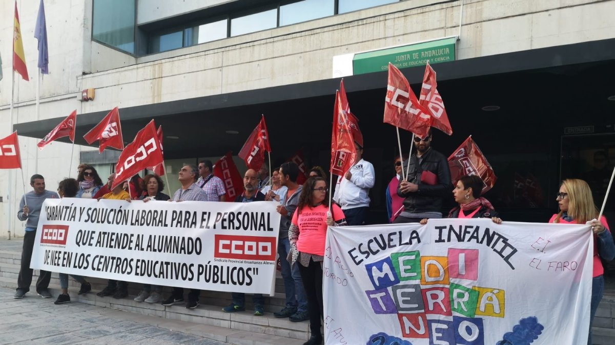 Manifestaicón del pasado 28 de octubre en Almería capital.,