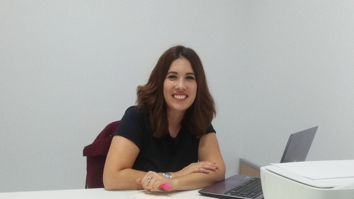 Davinia Simón, la emprendedora alojada en el CADE.