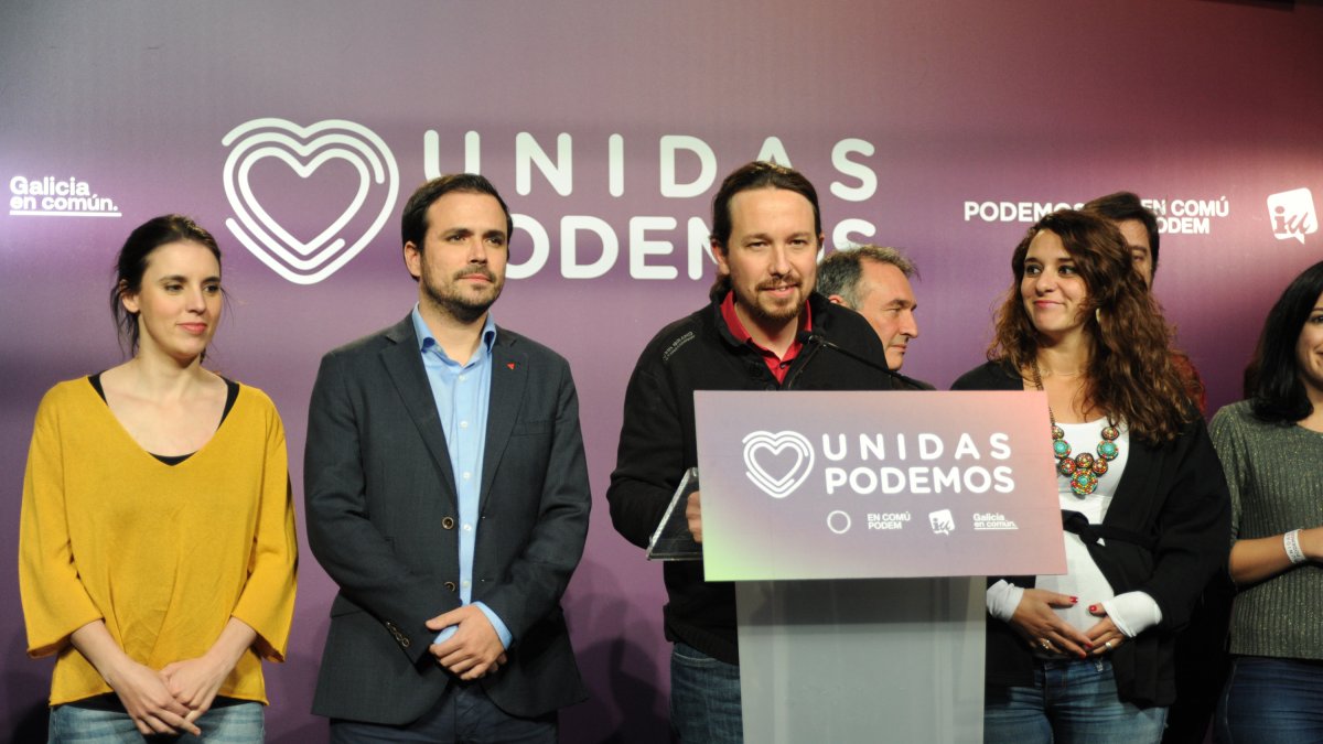 Pablo iglesias se dirige a Pedro Sánchez y su partido.
