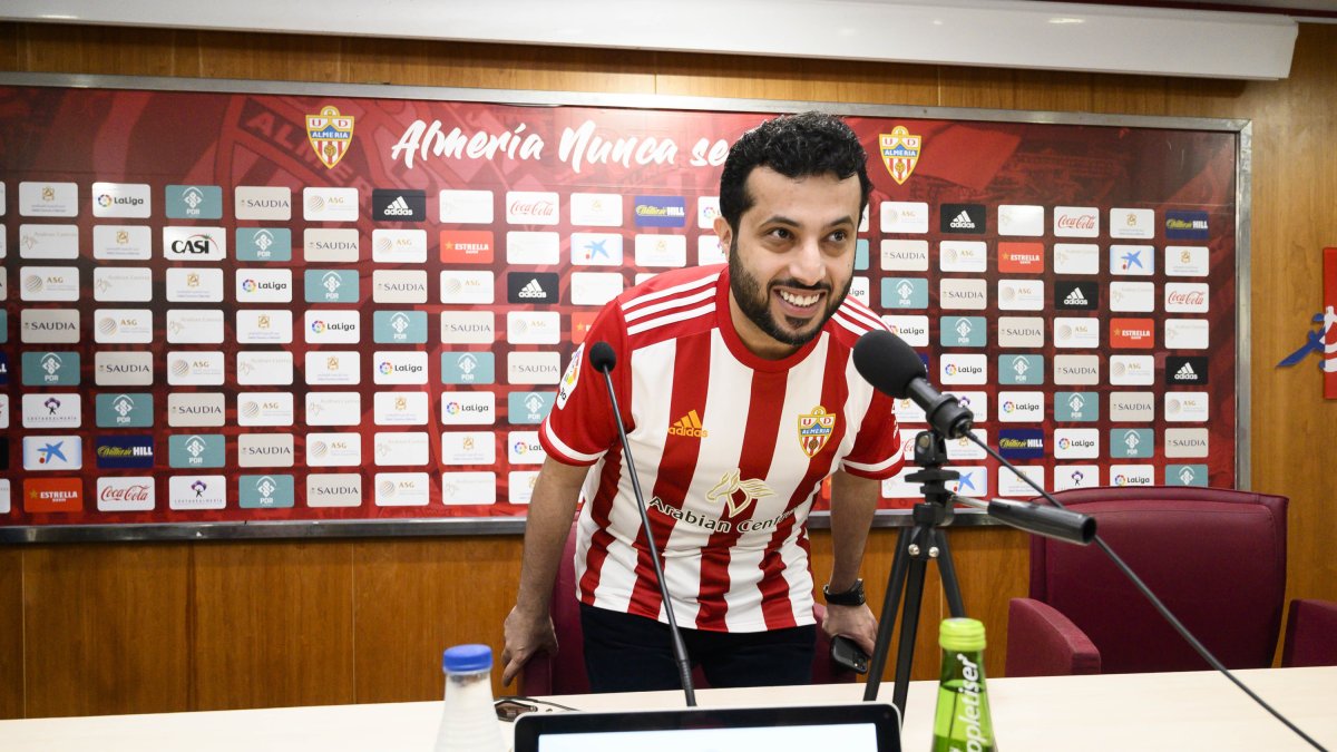 Turki Al-Sheikh en su segunda visita a Almería.