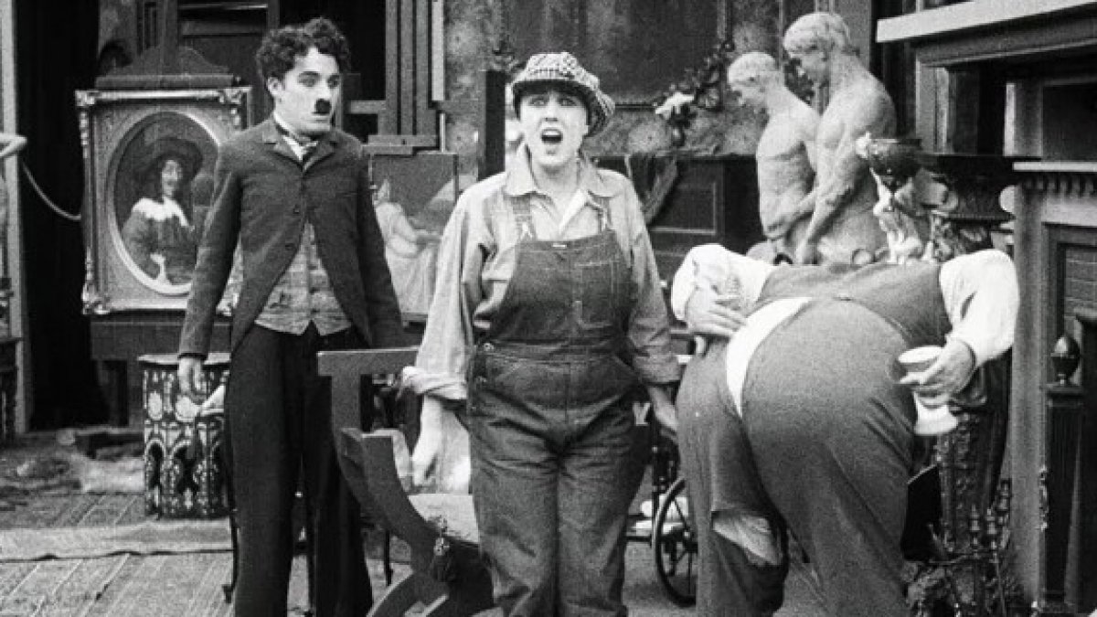 Fotograma de ‘Charlot, tramoyista de cine’, corto que se podrá ver en la provincia acompañado de música en directo.