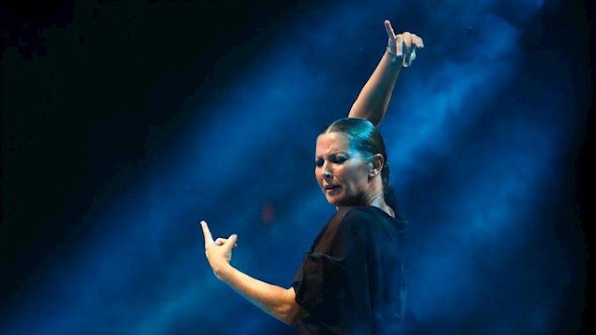 La bailaora Sara Baras durante una actuación
