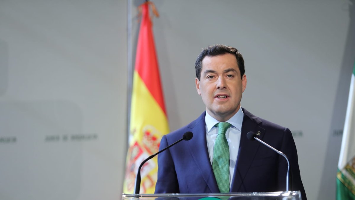 Juan Manuel Moreno Bonilla, presidente de la Junta de Andalucía