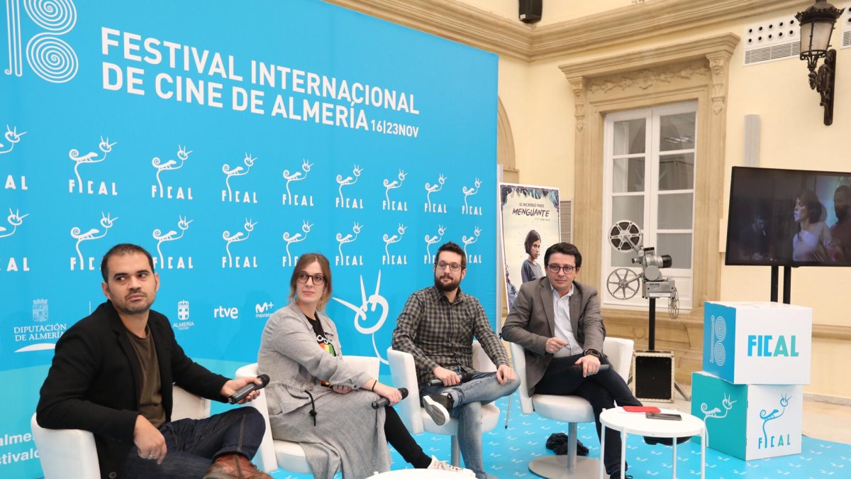 Encuentro con los medios celebrado esta mañana.
