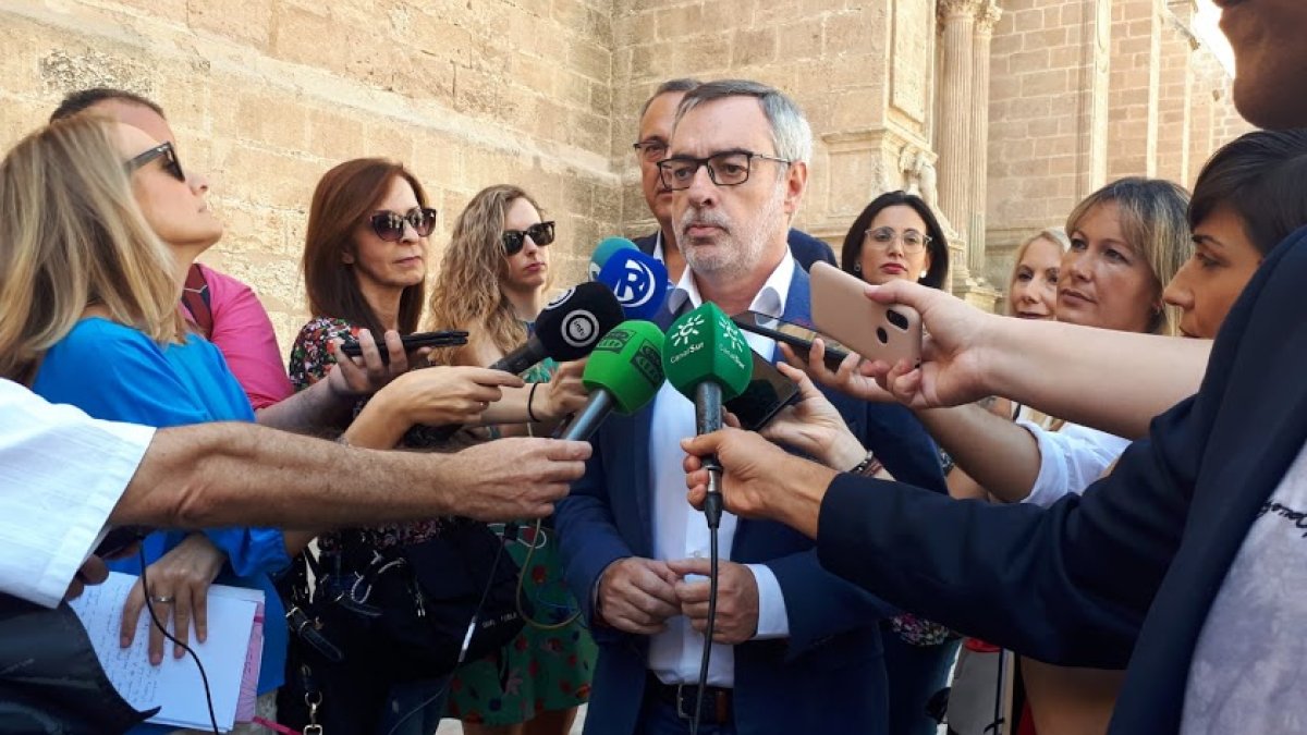 José Manuel Villegas (Cs) en una de sus visitas a Almería.