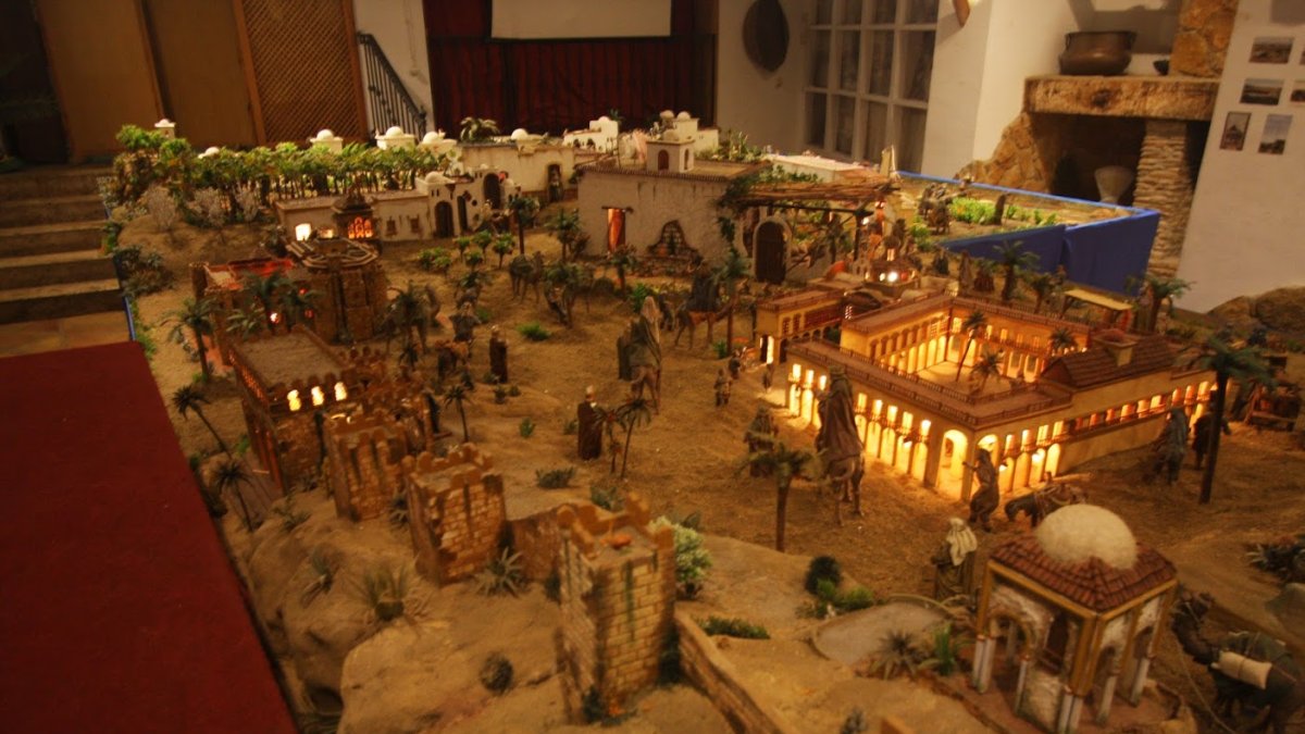 El belén de los Estudiantes, en una instantánea de 2012. Jesús R. Vaquero