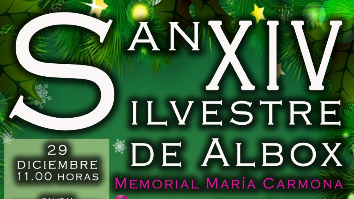 Cartel de la carrera albojense.