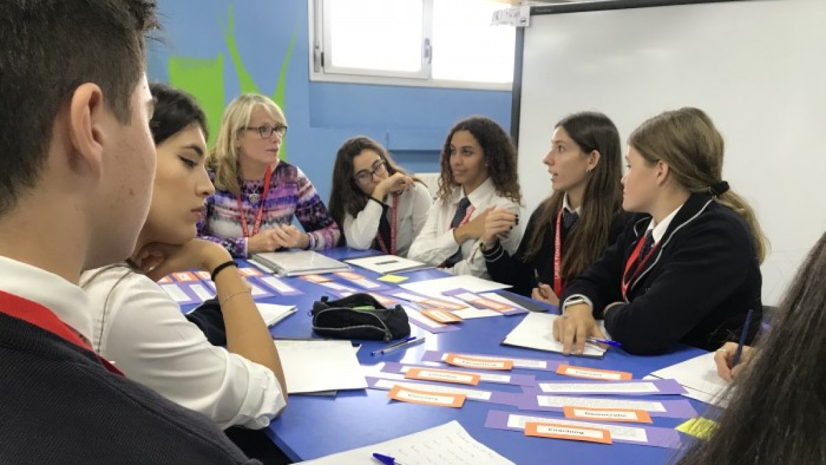 Alumnos en un congreso sobre liderazgo en Madrid.