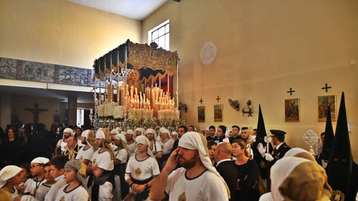 La Macarena, en su última salida procesional.