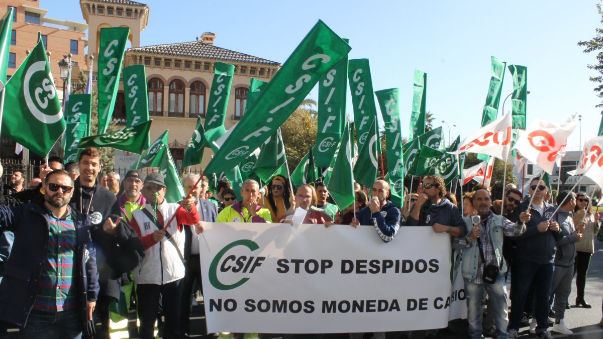 Cabecera de la movilización en Alcaldía