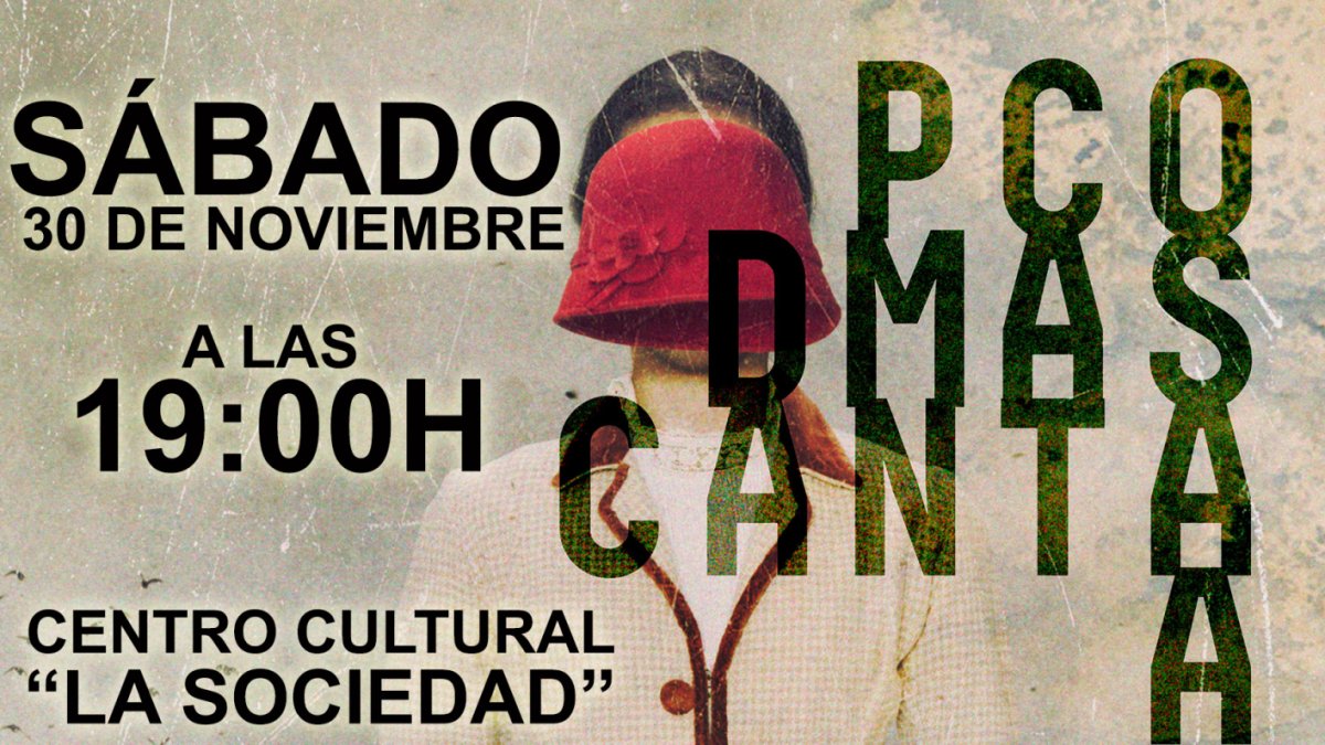 Cartel anunciador del concierto de Paco Damas en Pulpí.