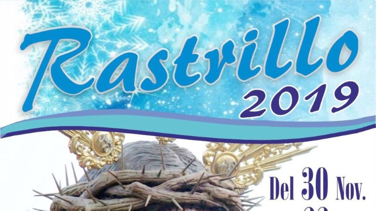 Cartel anunciador del rastrillo.