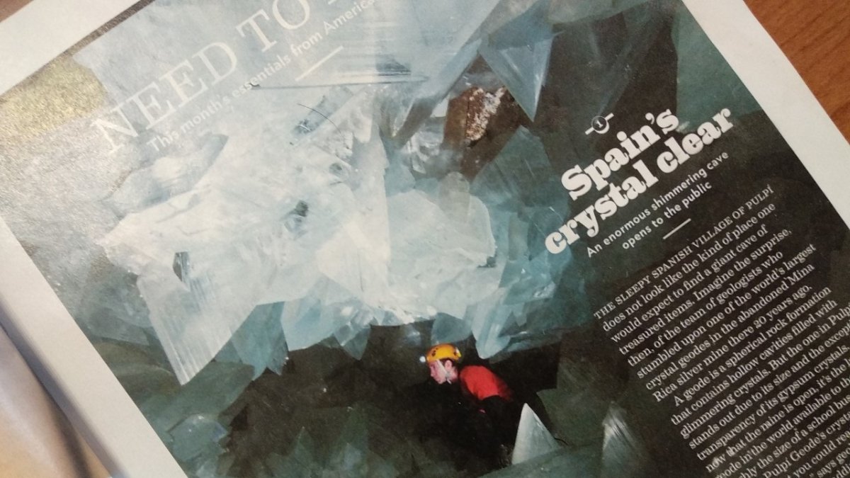 Imagen de la revista \'American Way\', de American Airlines.