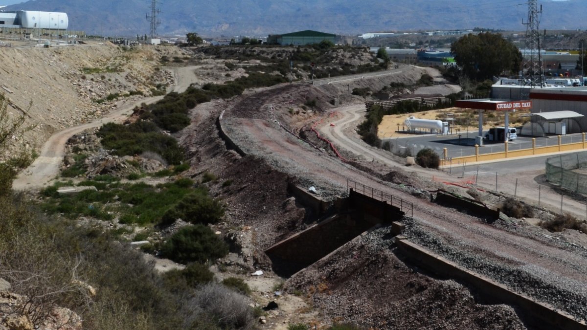 Obras en el tramo El Puche-Río Andarax.