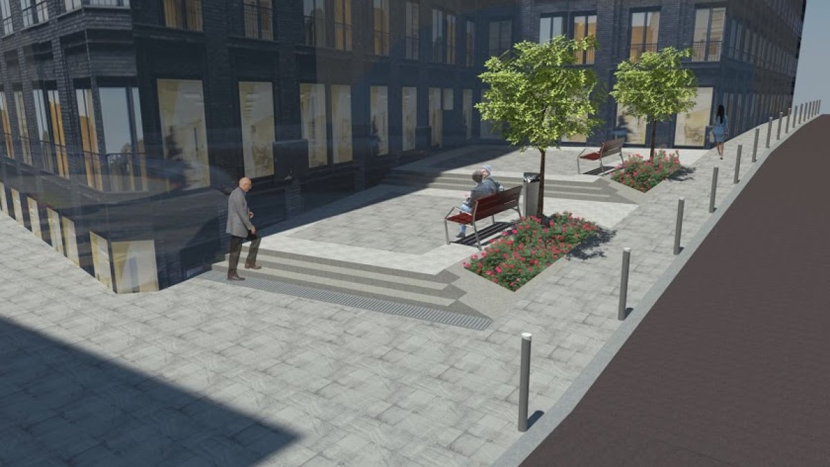 Diseño de las obras de remodelación de la zona de las Cuatro Calles