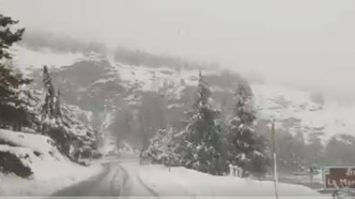 Captura del vídeo difundido por @josestormchaser en Twitter.