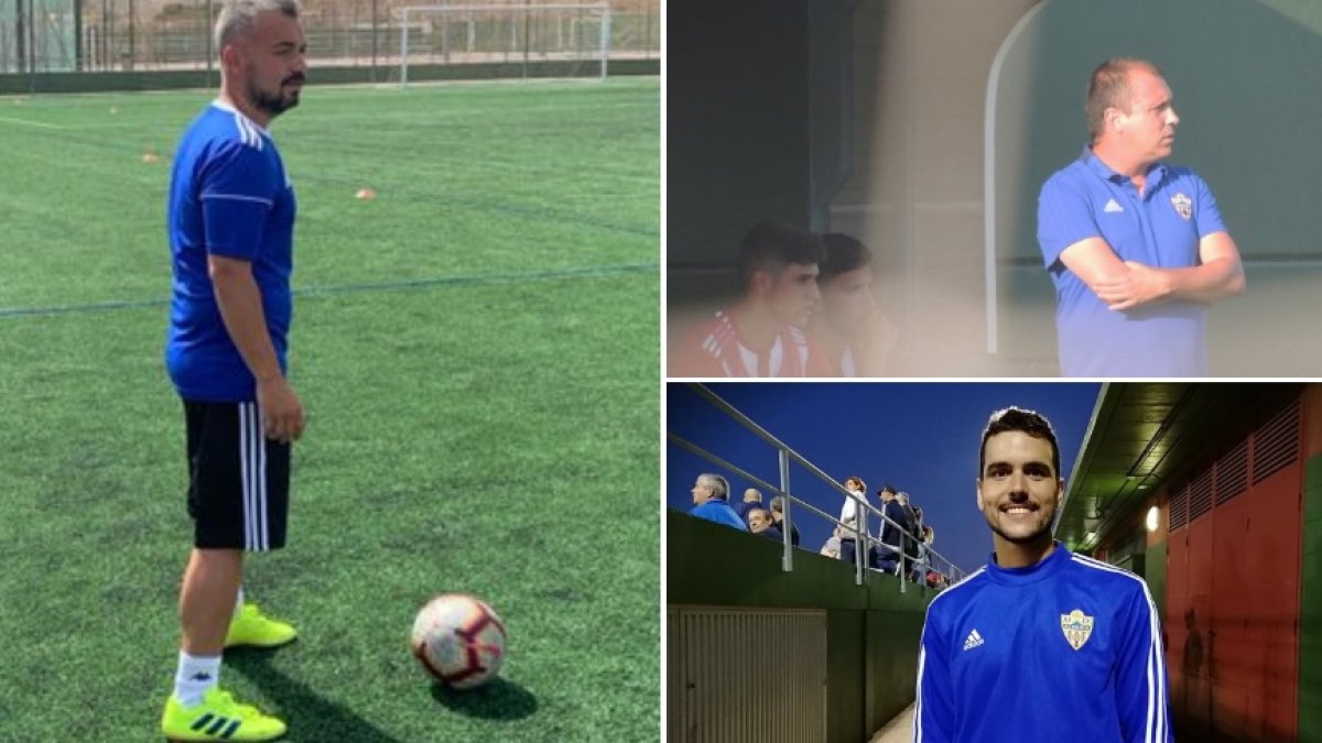 José Carlos, Alberto Lasarte y Carlos García en Los Ángeles.