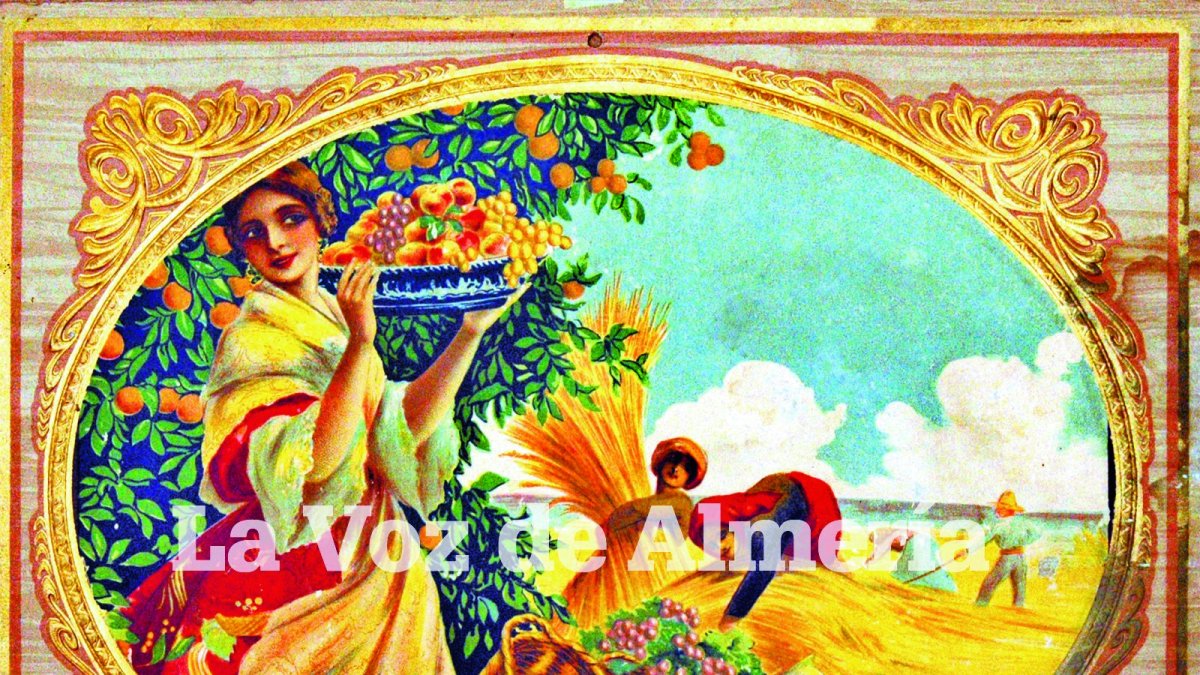 Uno de los artísticos carteles que utilizaban los comerciantes para promocionar sus negocios.