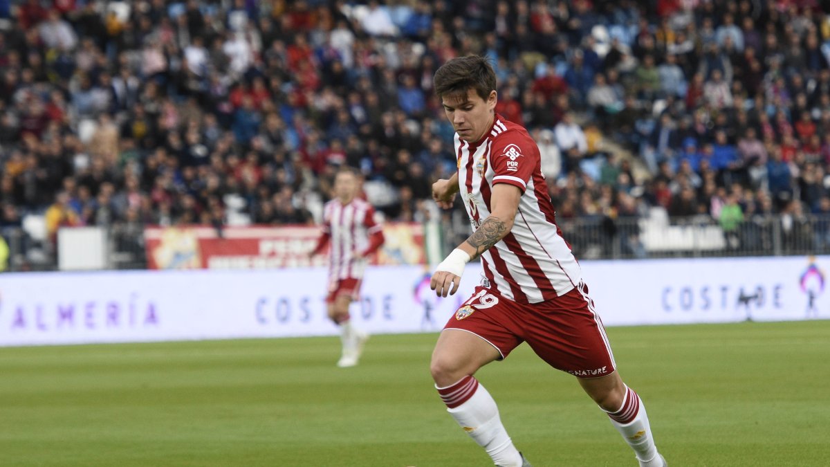 Coric en el partido ante el Zaragoza.