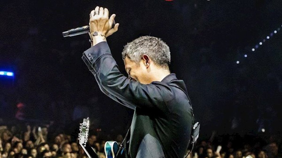 Alejandro Sanz en uno de sus conciertos.