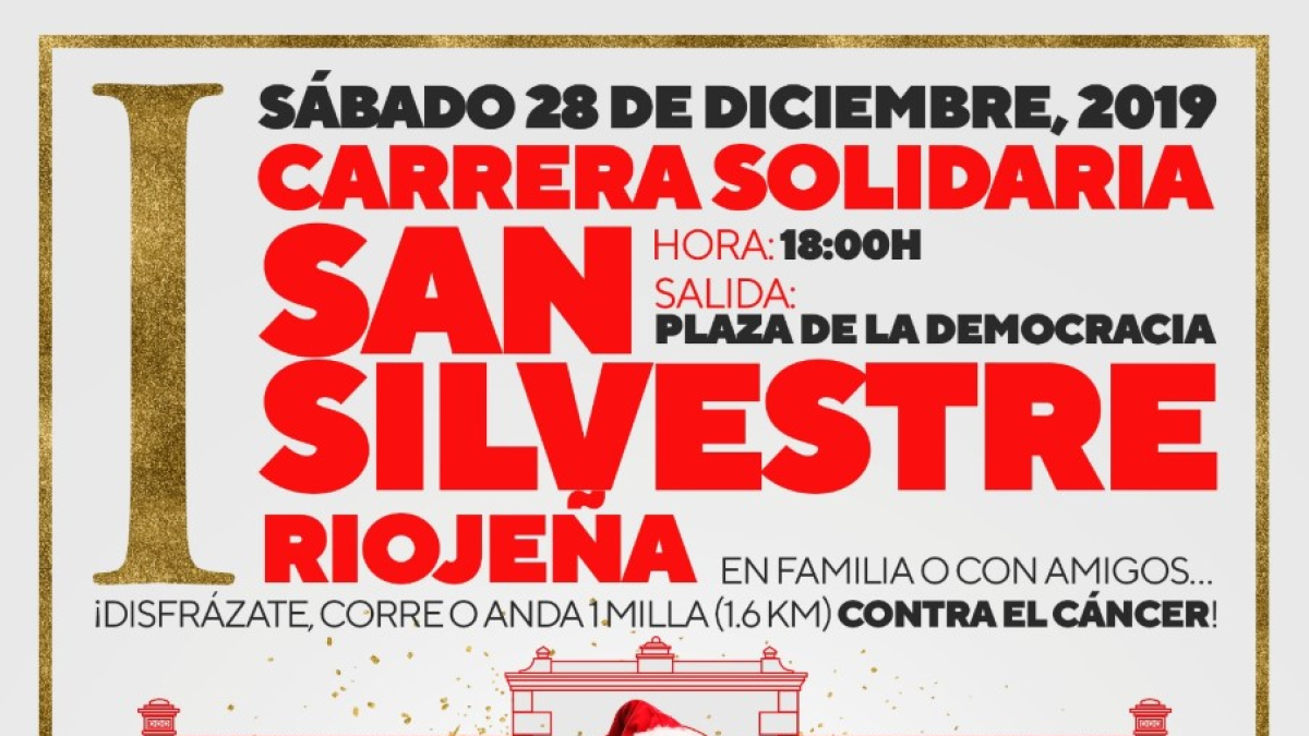 Cartel de una carrera que nace cargada de solidaridad.