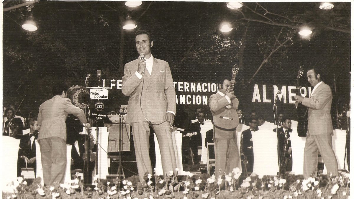 Manolo Escobar intervino en Almería en el Festival Internacional de la Canción.