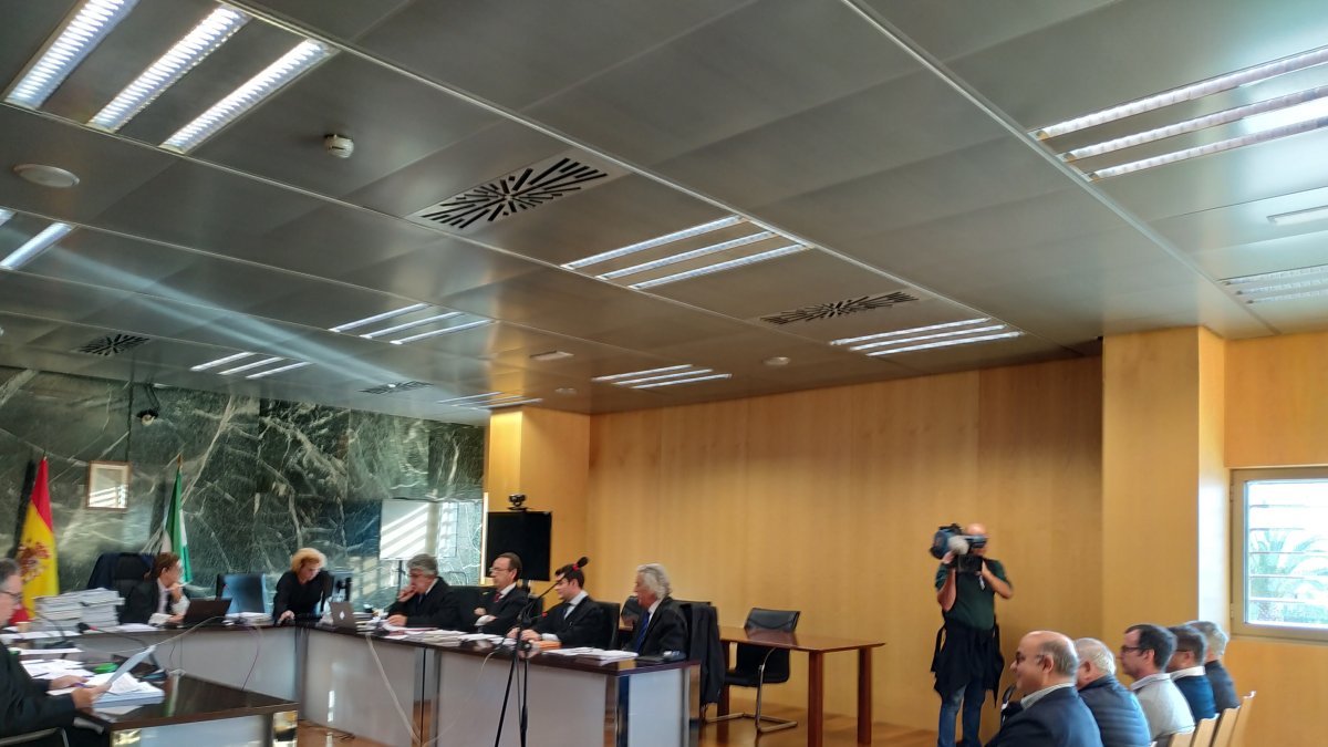 Interior de la sala de vistas en la que se ha realizado el juicio oral