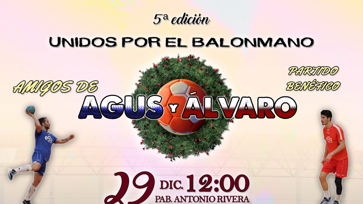 Cartel del partido benéfico.