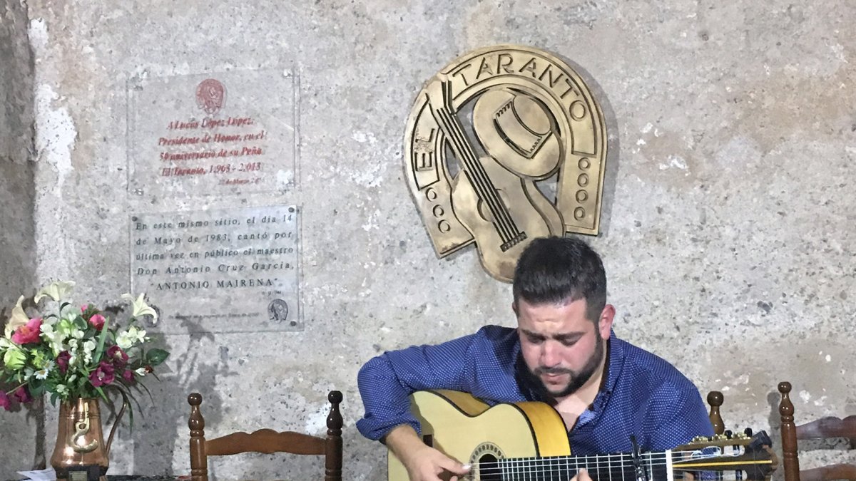 Imagen de archivo de una actuación en la peña flamenca ‘El Taranto’, premiada por Cultura.