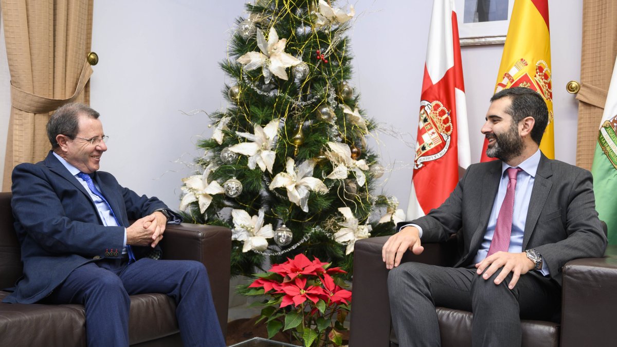 Jerónimo Parra con Fernández-Pacheco.