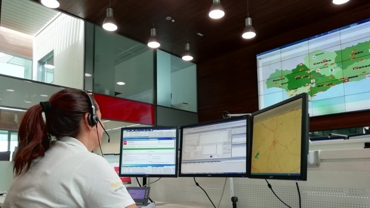 Operaria del 112 Andalucía.