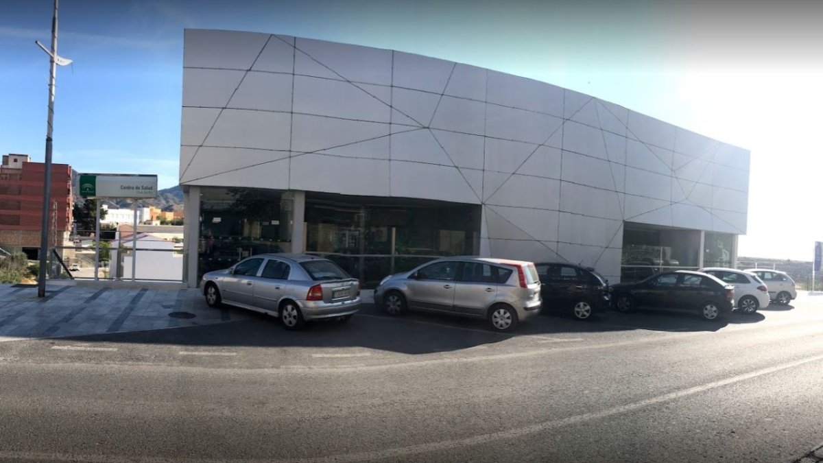 Captura de pantalla del Centro de Salud de Olula del Río en Google Maps.