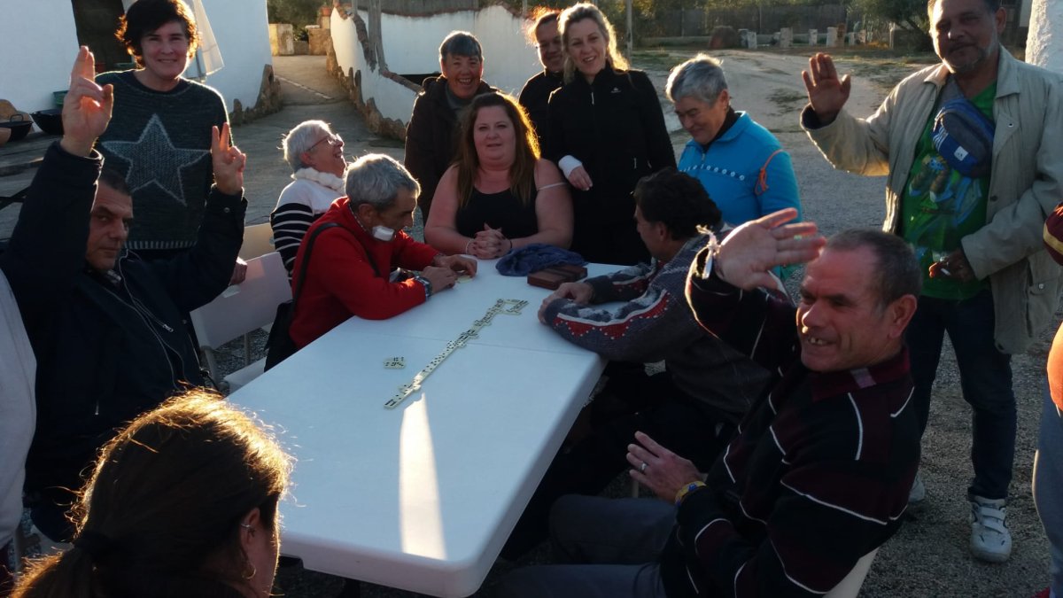 Algunas de las personas atendidas en el centro.