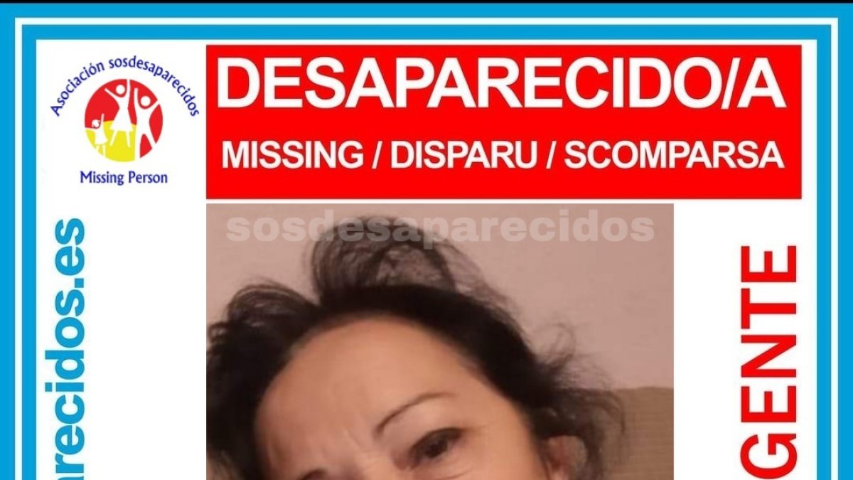 Imagen de la mujer desaparecida en Roquetas de Mar.