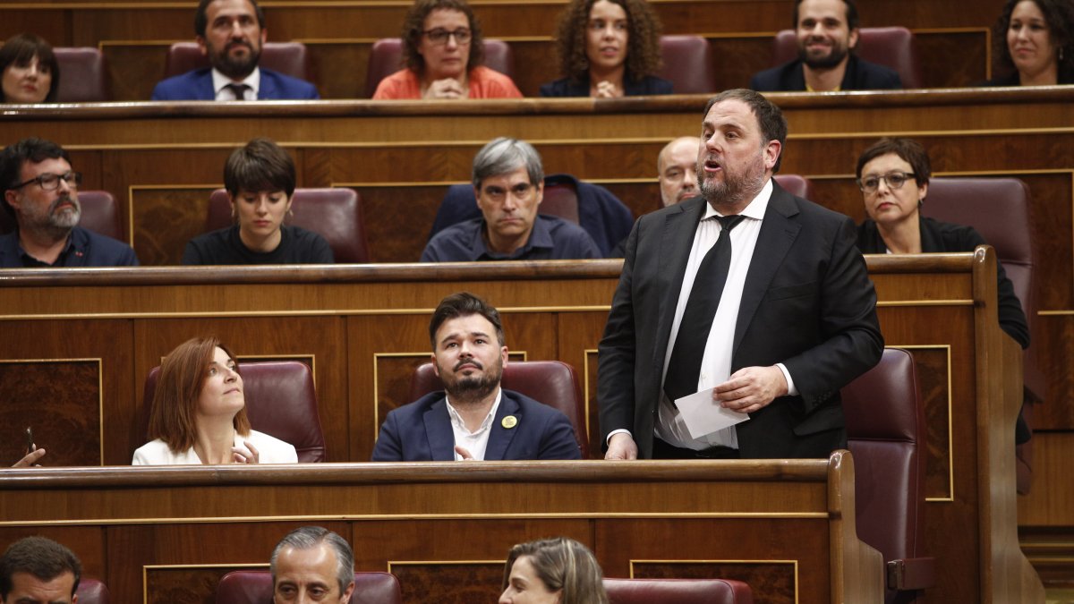 Oriol Junqueras en el Congreso de los Diputados.